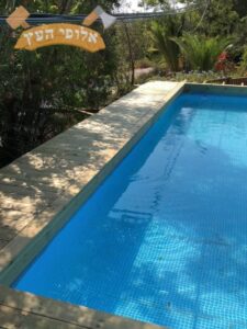 דק מסביב לבריכה התקנה מקצועית ויפה. צילום: ווד מאסטר