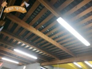 פרגולה כולל הצללה עם סנטף למרפסת בדירה בקריות בשכונת נאות אפק