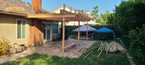 פרגולה בגינה בבית במעלה אדומים