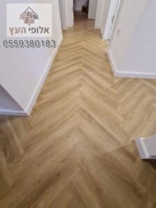 פרקט פולימרי איכותי מותקן בבית בקרית שמונה כולל מסדרון וחדרים