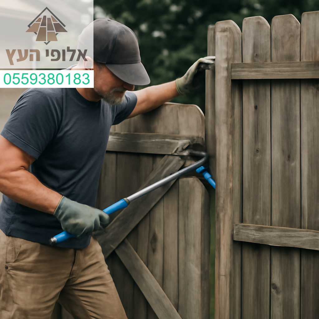 פירוק מקצועי של שער עץ — דיוק, ניסיון ותוצאה מושלמת!