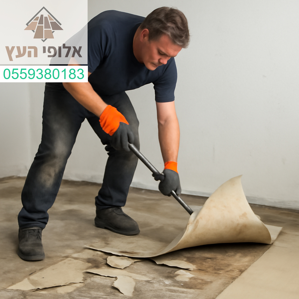 פירוק מקצועי ומדויק של רצפת PVC – הדרך הנכונה להתחלה חדשה!