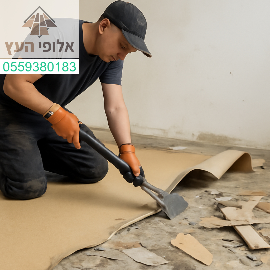 פירוק רצפת PVC בצורה מקצועית, נקייה וללא פשרות – הדרך הנכונה להתחיל חידוש רצפה.
