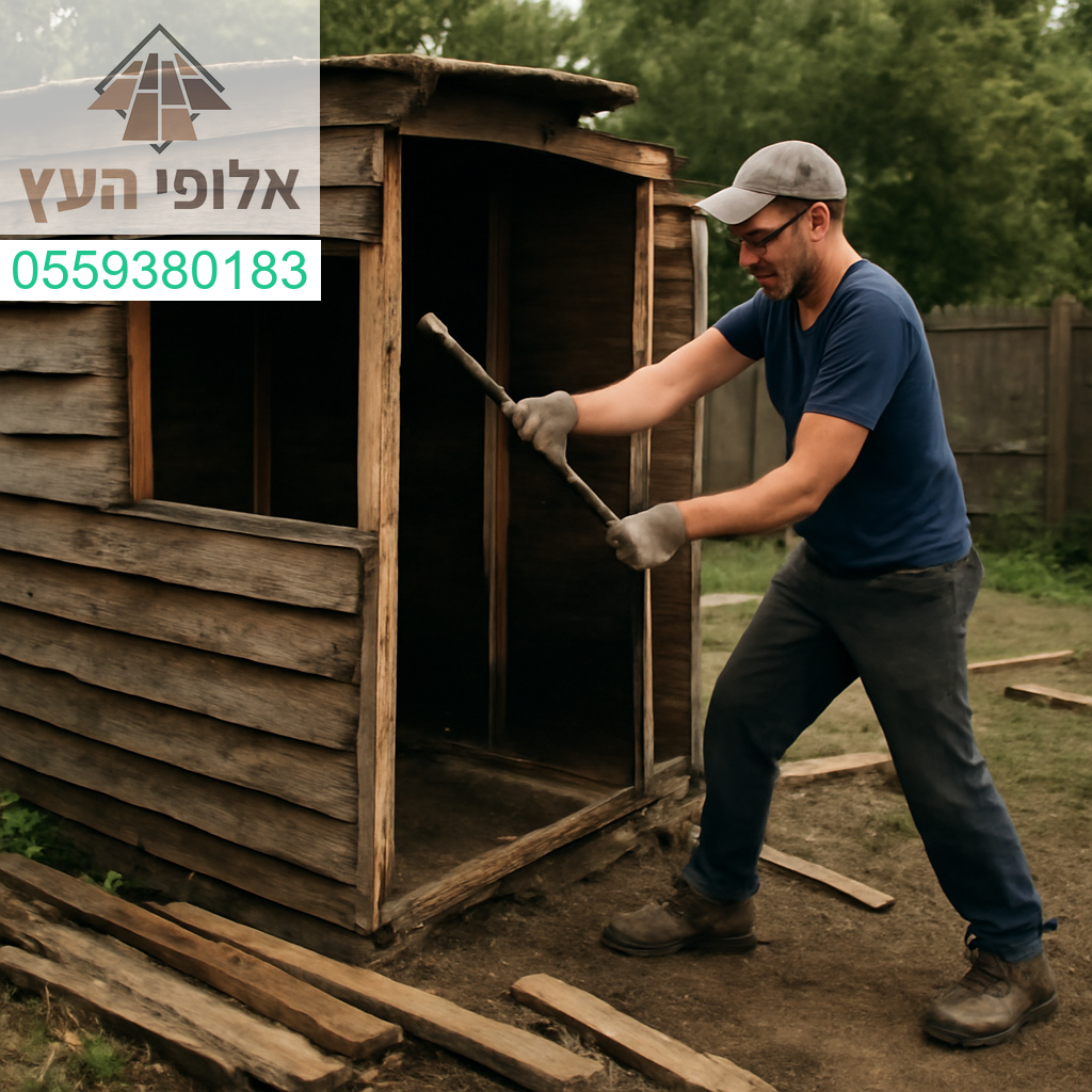 פירוק מקצועי של מחסן עץ — יסודי, מהיר וללא פשרות.
אלופי העץ יודעים לפרק נכון!