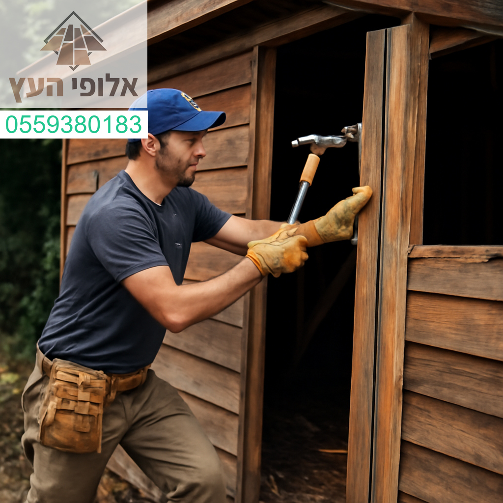 פירוק מחסן עץ בצורה מקצועית, מדויקת ובטוחה – אלופי העץ עושים את זה נכון! 🌲🔨