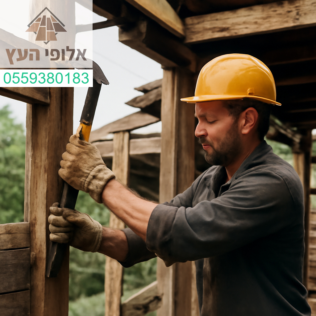 פירוק מדויק ומקצועי של בית עץ – כי כל שלב חשוב בדרך לבנייה מחדש.