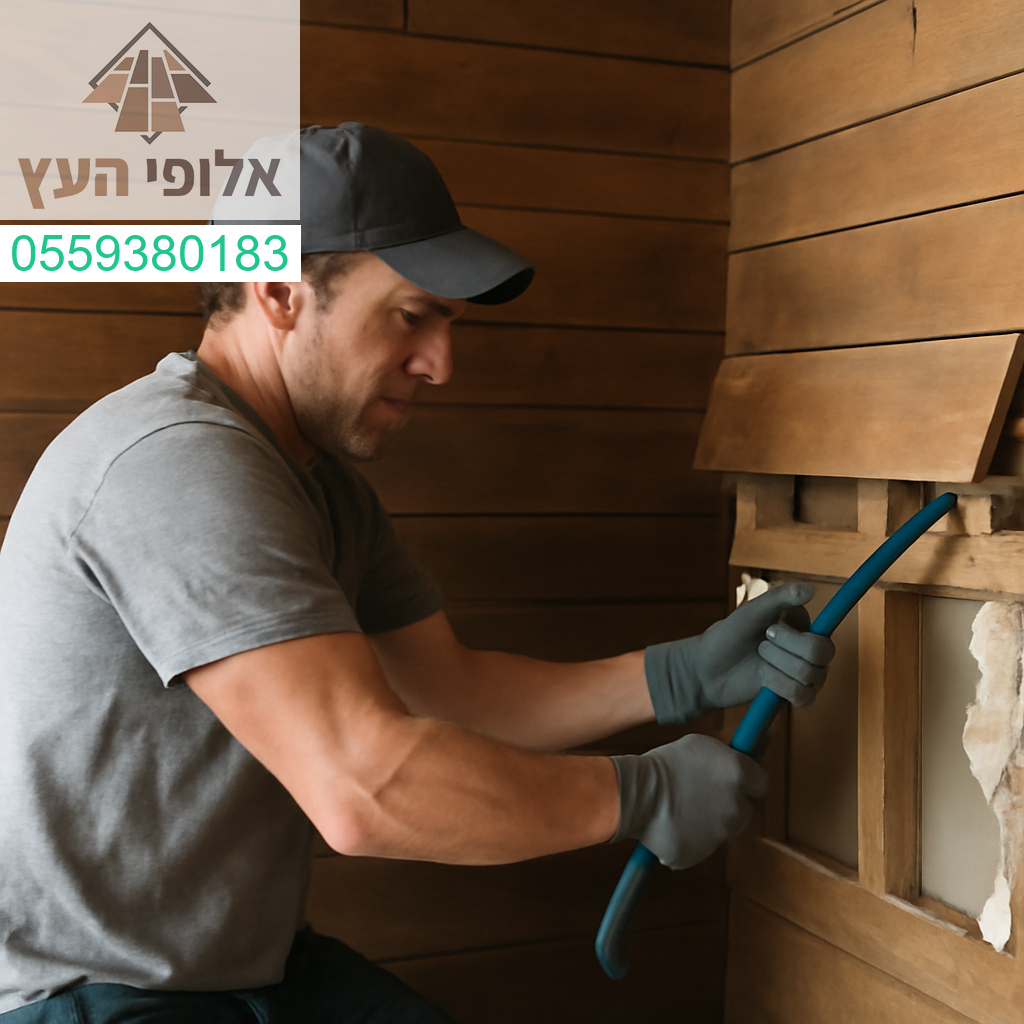 פירוק מקצועי ומדויק של חיפוי עץ – הדרך הבטוחה לשדרוג הקירות שלך.