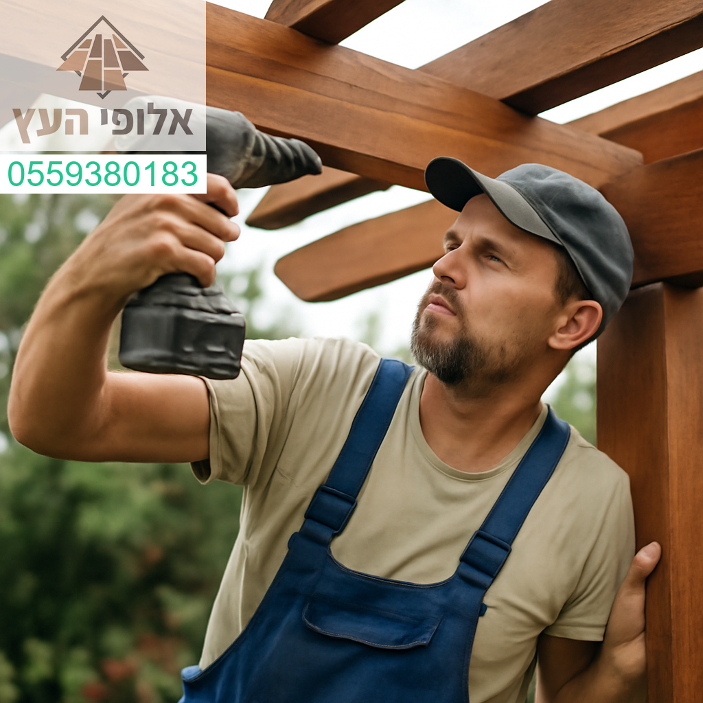 תחזוקת פרגולה מקצועית לשמירה על יופיה ועמידותה לאורך שנים – אלופי העץ לשירות מושלם! 🌳🔧