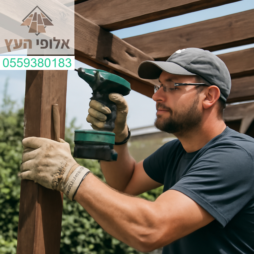 שיפוץ פרגולה ברמה הגבוהה ביותר – שילוב של מומחיות, דיוק ואהבה לעץ.✨
אלופי העץ – לתוצאה שעושה את ההבדל.