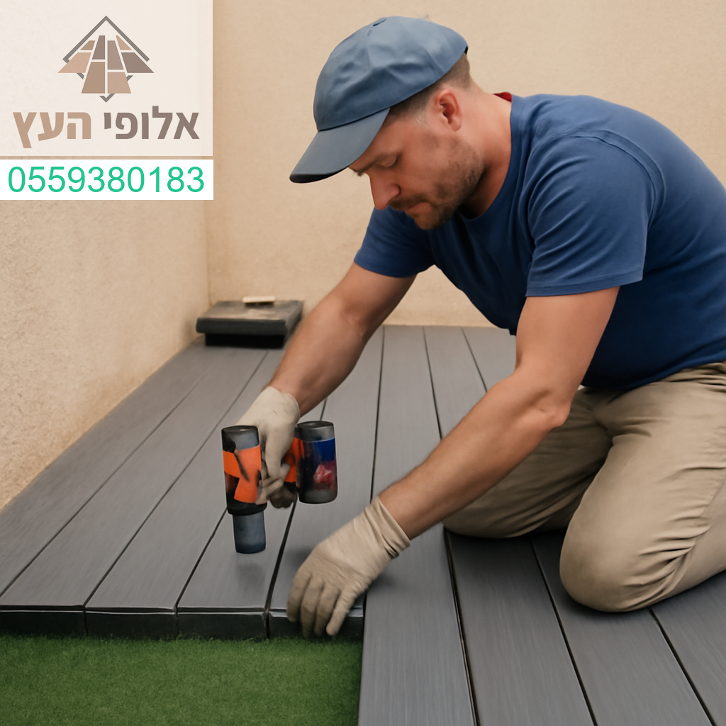 התקנה מקצועית של דק סינטטי ברמת גימור מושלמת – איכות, עמידות ונראות יוקרתית!