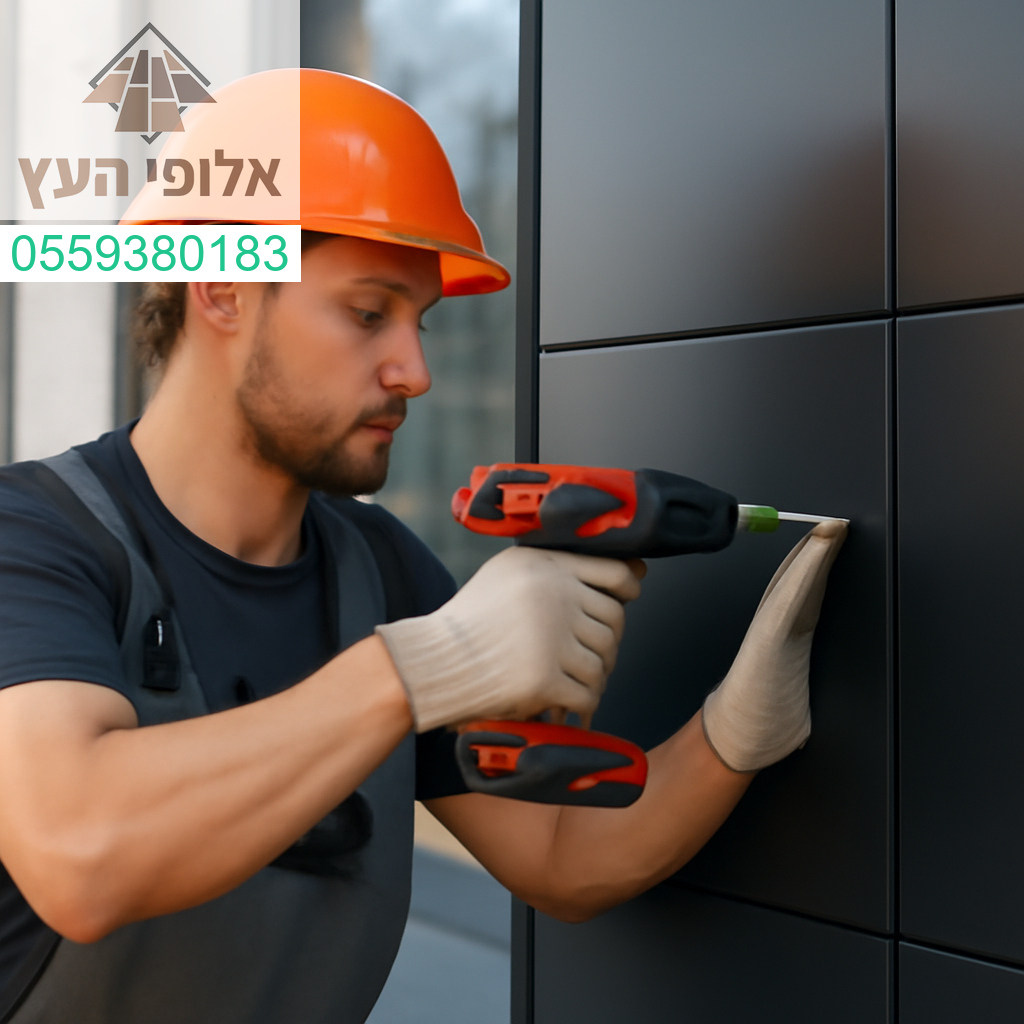 התקנה מדויקת של חיפוי אלומיניום — שילוב מושלם של מקצועיות, חדשנות ועיצוב מודרני.