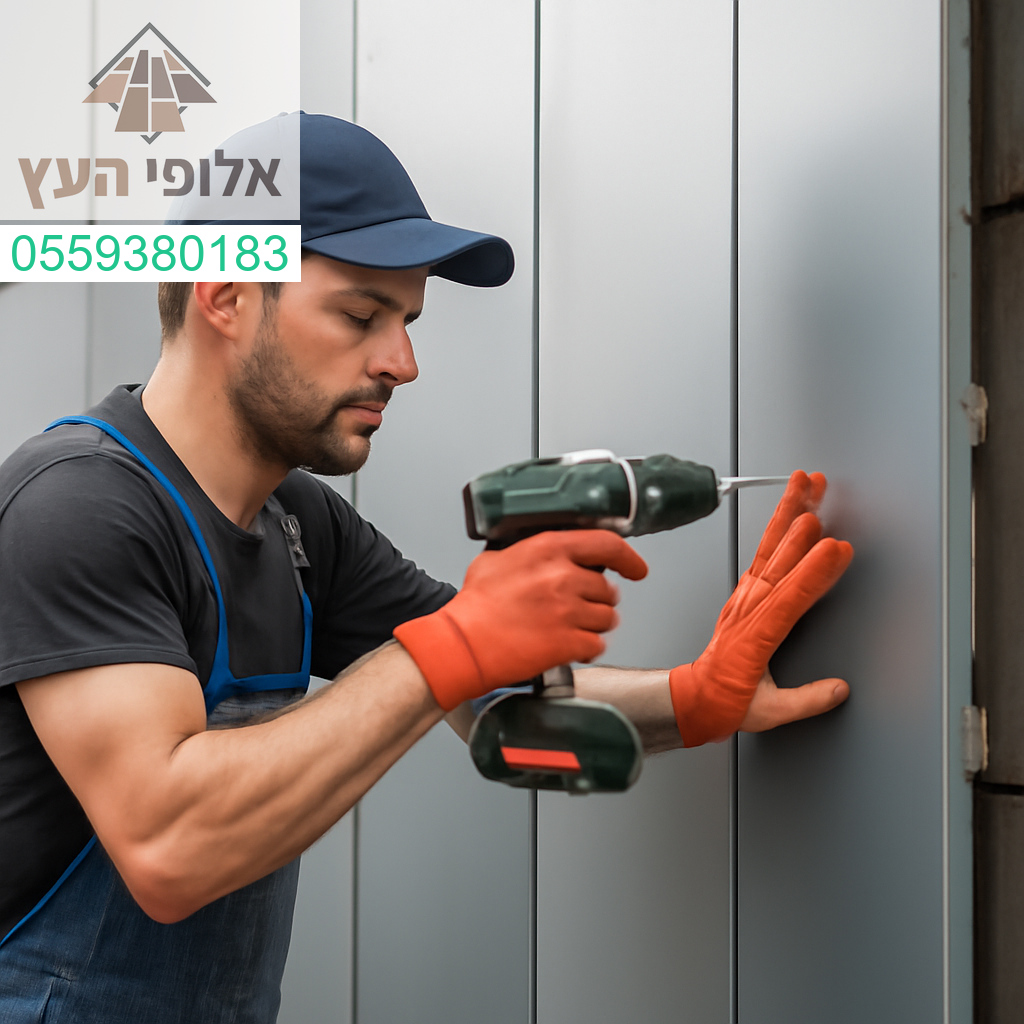 התקנה מקצועית של חיפוי אלומיניום ברמת גימור מושלמת – כשאסתטיקה פוגשת איכות.