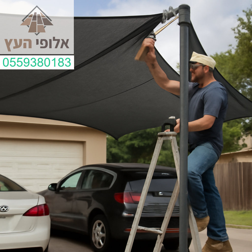 הצללה איכותית לרכב – התקנה מקצועית, עמידות מקסימלית ונראות מרשימה מבית *אלופי העץ*.