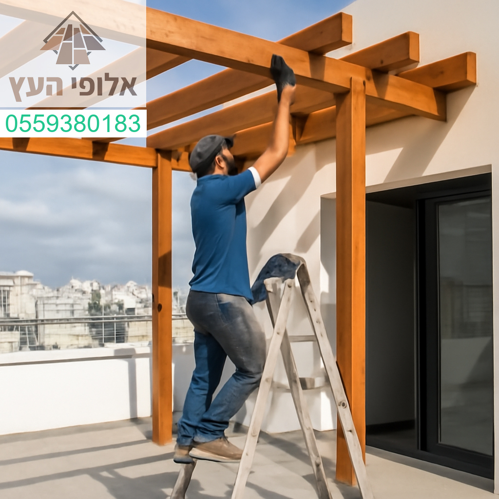 פרגולה מעוצבת ומרשימה לפנטהאוז – שילוב מושלם של יוקרה, קירוי והצללה חכמה.