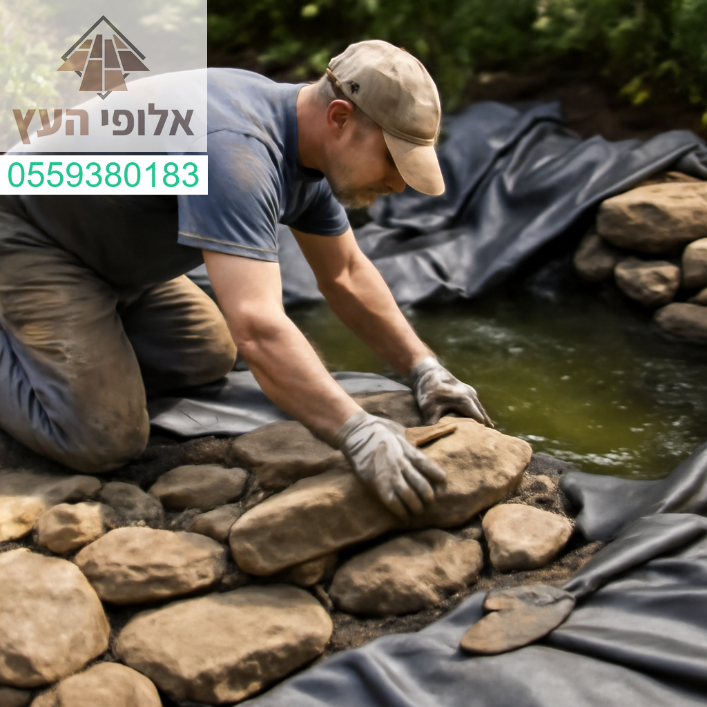הקמת בריכת נוי ברמת גימור גבוהה – שילוב מושלם בין מקצועיות, טבע ויופי אלגנטי בגינה שלך. 🌿💧
