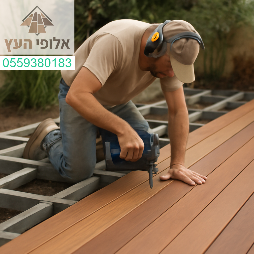 דק עמיד ואיכותי לגינה – שילוב מושלם של עיצוב, דיוק וביצוע מקצועי. 🌿 אלופי העץ – הופכים כל חלום למציאות.