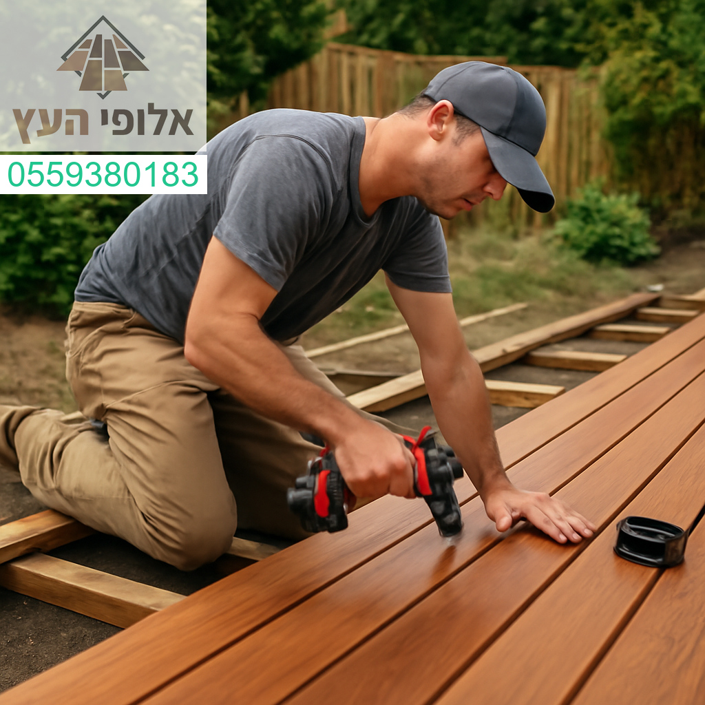 דק איכותי בעבודת יד מדויקת – השדרוג המושלם לכל גינה!