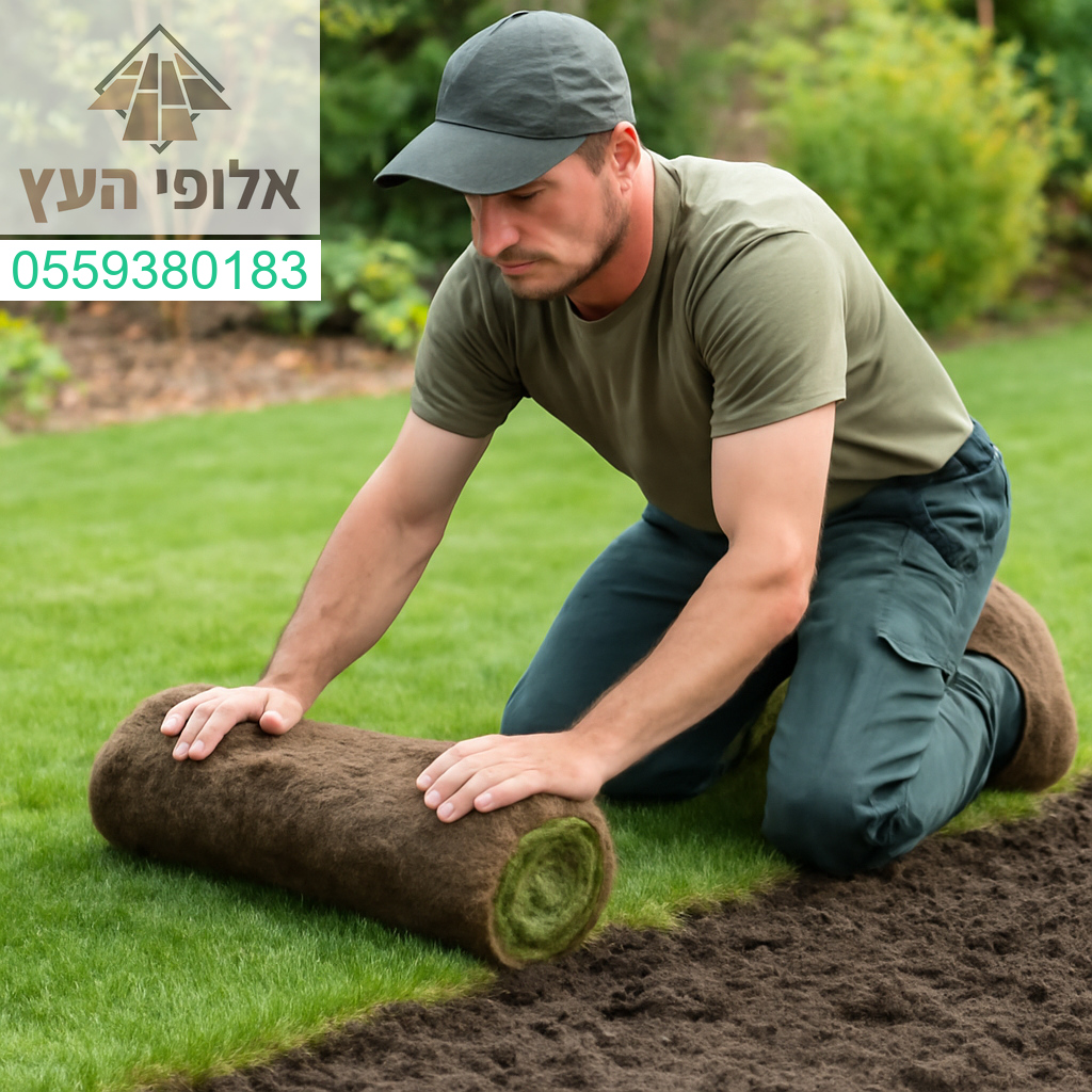 התקנה מקצועית של דשא איכותי לגינה במראה טבעי מושלם