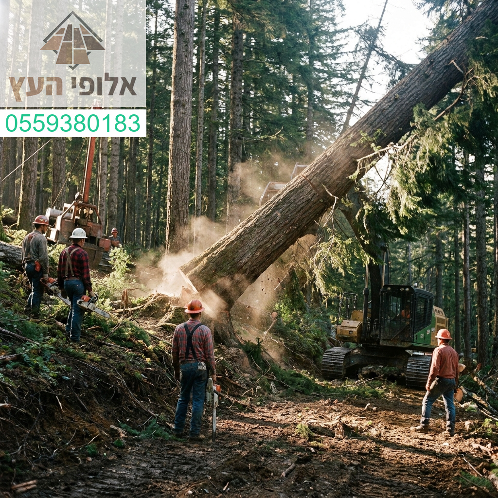 מומחיות ודיוק בשירות מקצועי לכריתת עצים גבוהים ומורכבים בסטנדרט הגבוה ביותר