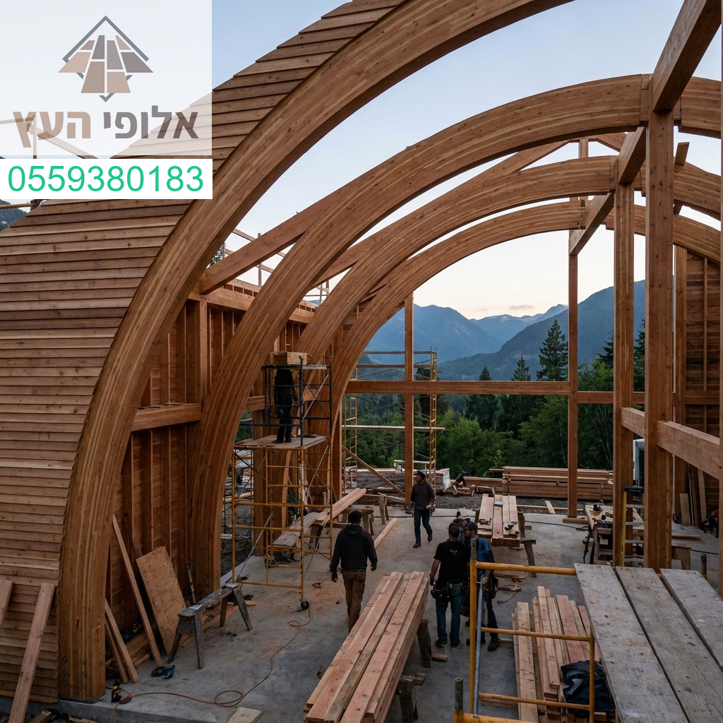 שילוב מרהיב בין אמנות האדריכלות לדיוק ההנדסי בסטנדרט הגבוה ביותר של עבודת עץ