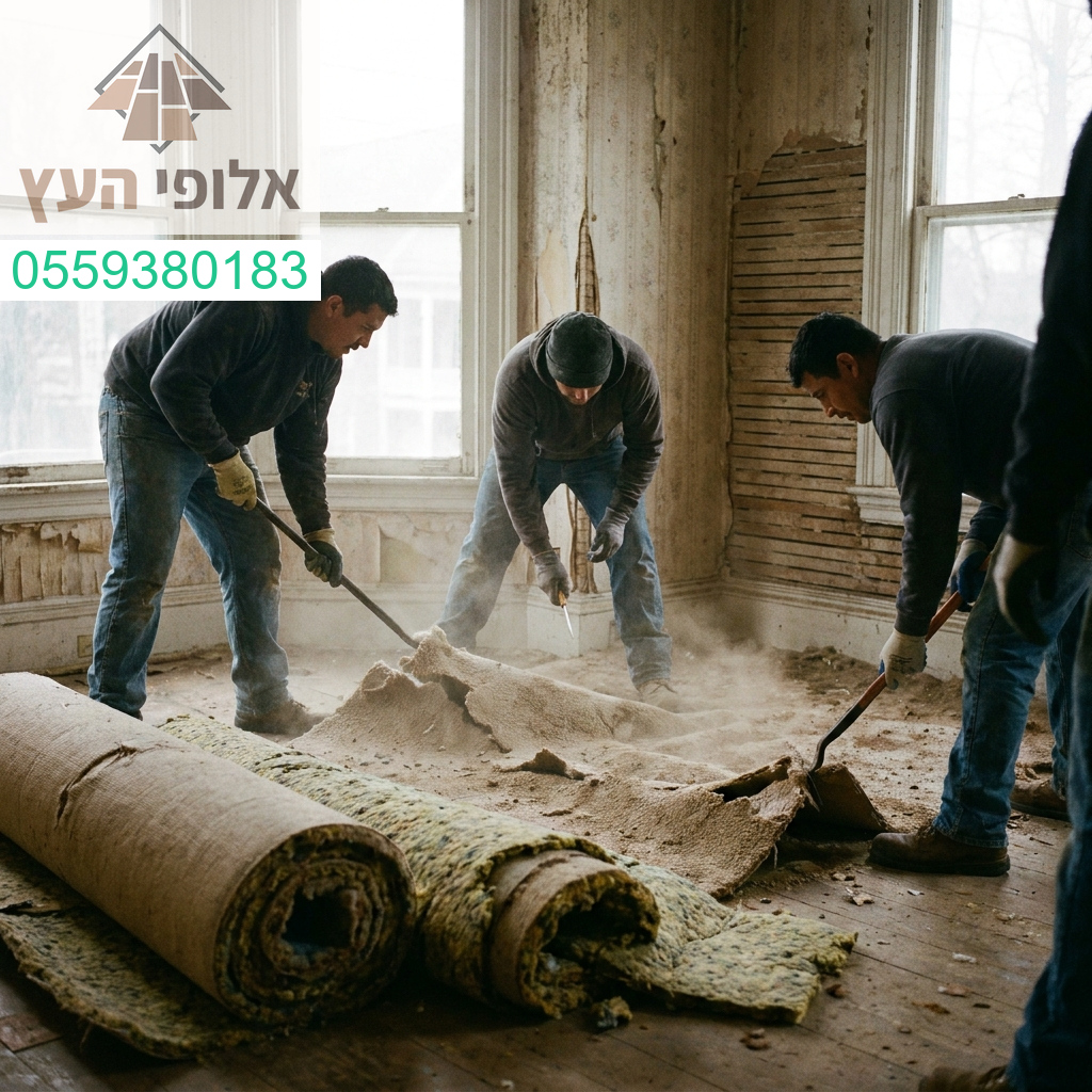 שירותי פירוק שטיחים מקיר לקיר ברמה הגבוהה ביותר עם דגש על מהירות ודיוק מושלם לכל חללי הבית שלכם