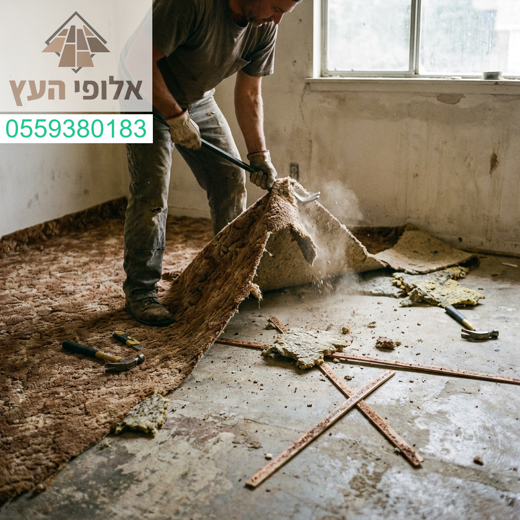 שירותי פירוק שטיחים מקיר לקיר בסטנדרט הגבוה ביותר עם דגש על יסודיות ומקצועיות ללא פשרות