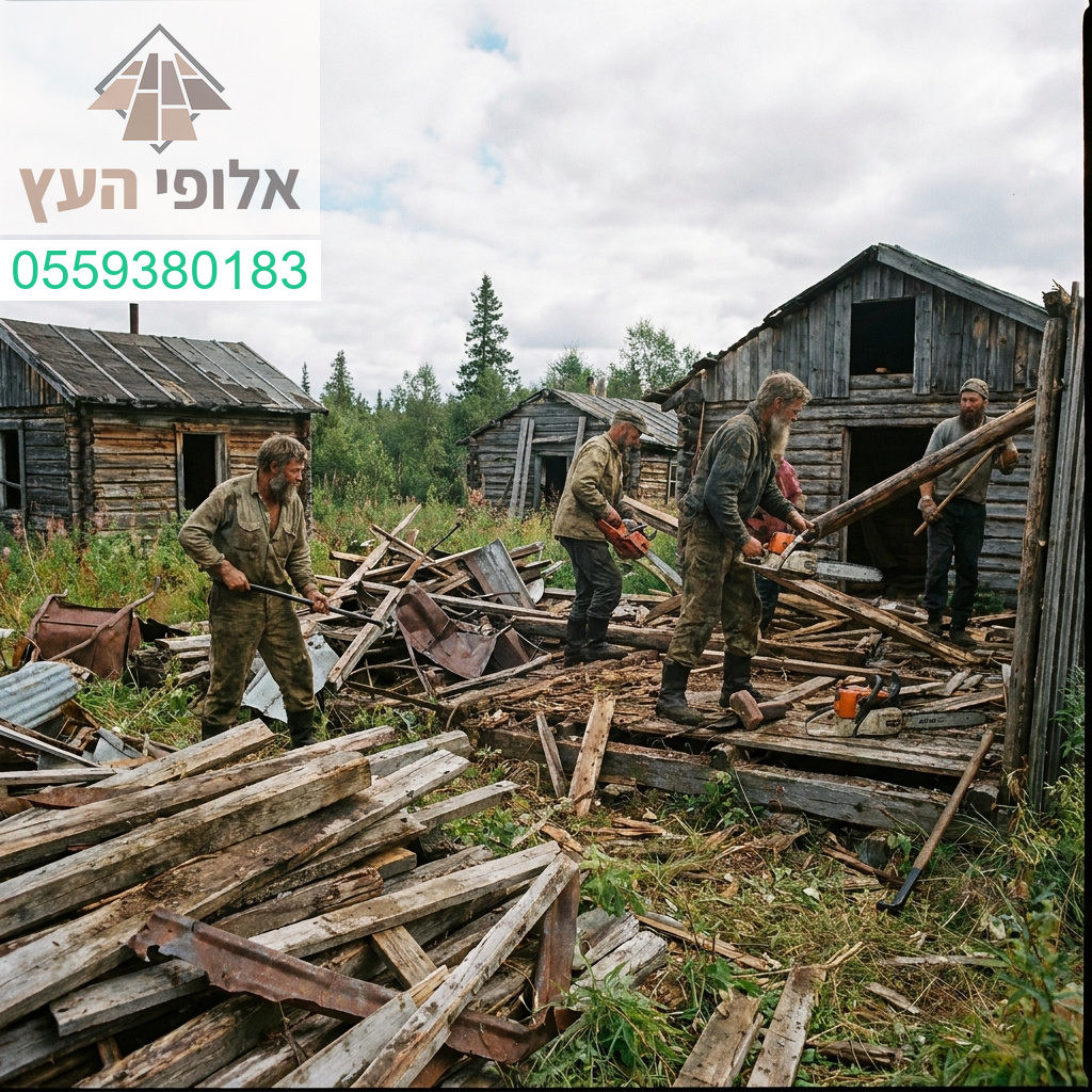 מומחיות בפירוק מבני עץ וצימרים בעבודה מקצועית, נקייה ויסודית לתוצאה מושלמת