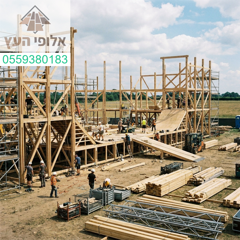 מומחיות בבניית במות עץ מפוארות לאירועים וכנסים המעניקות עוצמה וסטנדרט גבוה לכל אירוע