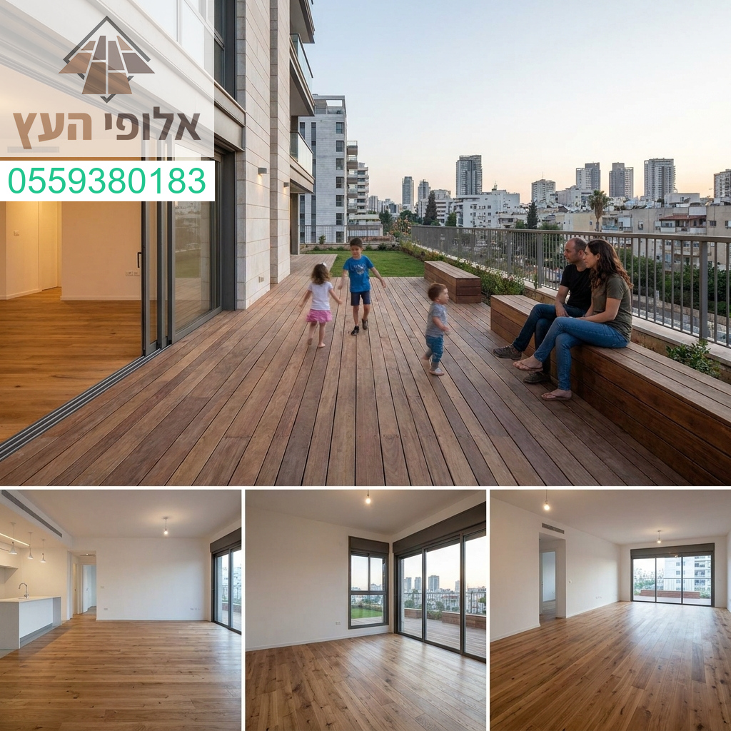 השילוב המושלם בין יוקרה לחמימות בעיצוב עץ איכותי ומרהיב בפרויקט חדש בגבעת שמואל