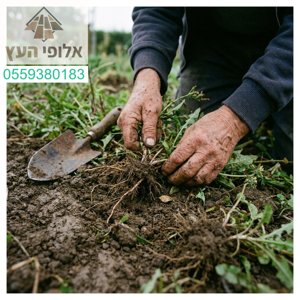 ניכוש עשבים מקצועי ומוקפד לגינה נקייה, מטופחת ובריאה תמיד