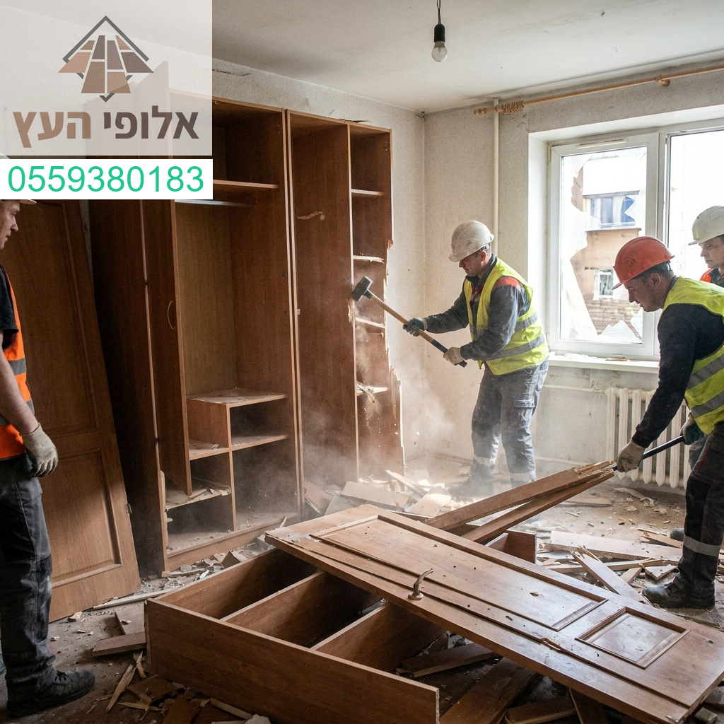 מומחים בפירוק ארונות ורהיטים ברמה הגבוהה ביותר עם דגש על מקצועיות ויסודיות