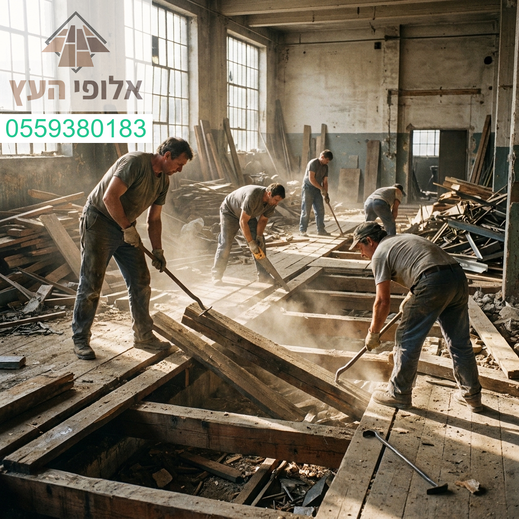 עבודת מומחים בפירוק רצפות גלריה וחידוש מבנים ברמה הגבוהה ביותר