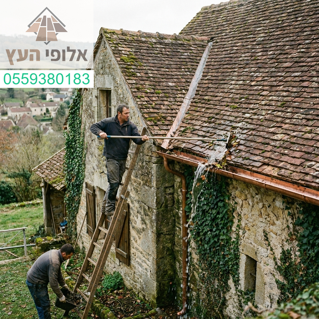 שירות ניקוי מרזבים מקצועי ואיכותי לשמירה על תקינות הגג והגנה מוחלטת על הבית מפני נזקי מים