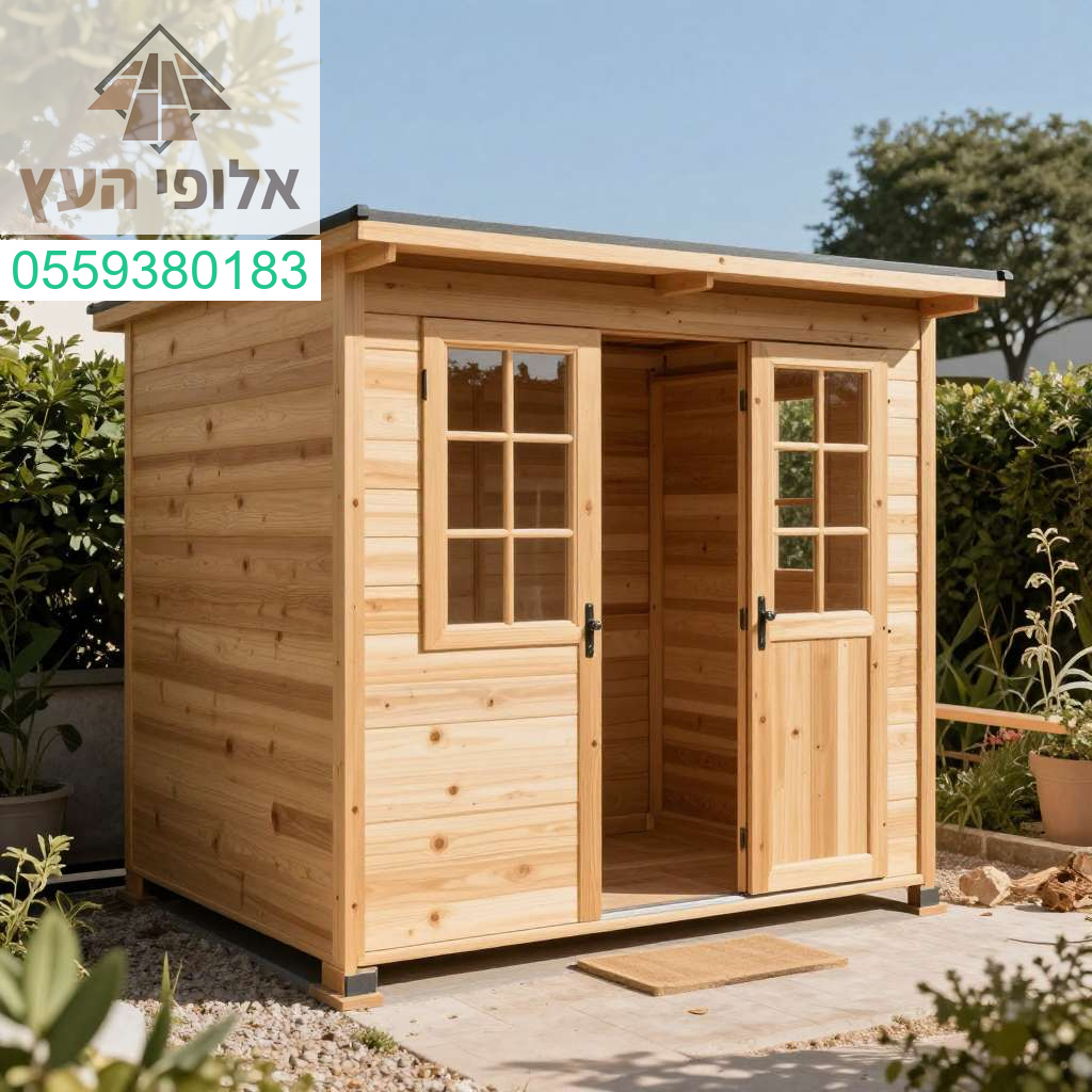 מחסני עץ יוקרתיים ומקצועיים באור עקיבא אצל אלוף העץ איכות ודיוק בכל פרט לגינה המושלמת שלך