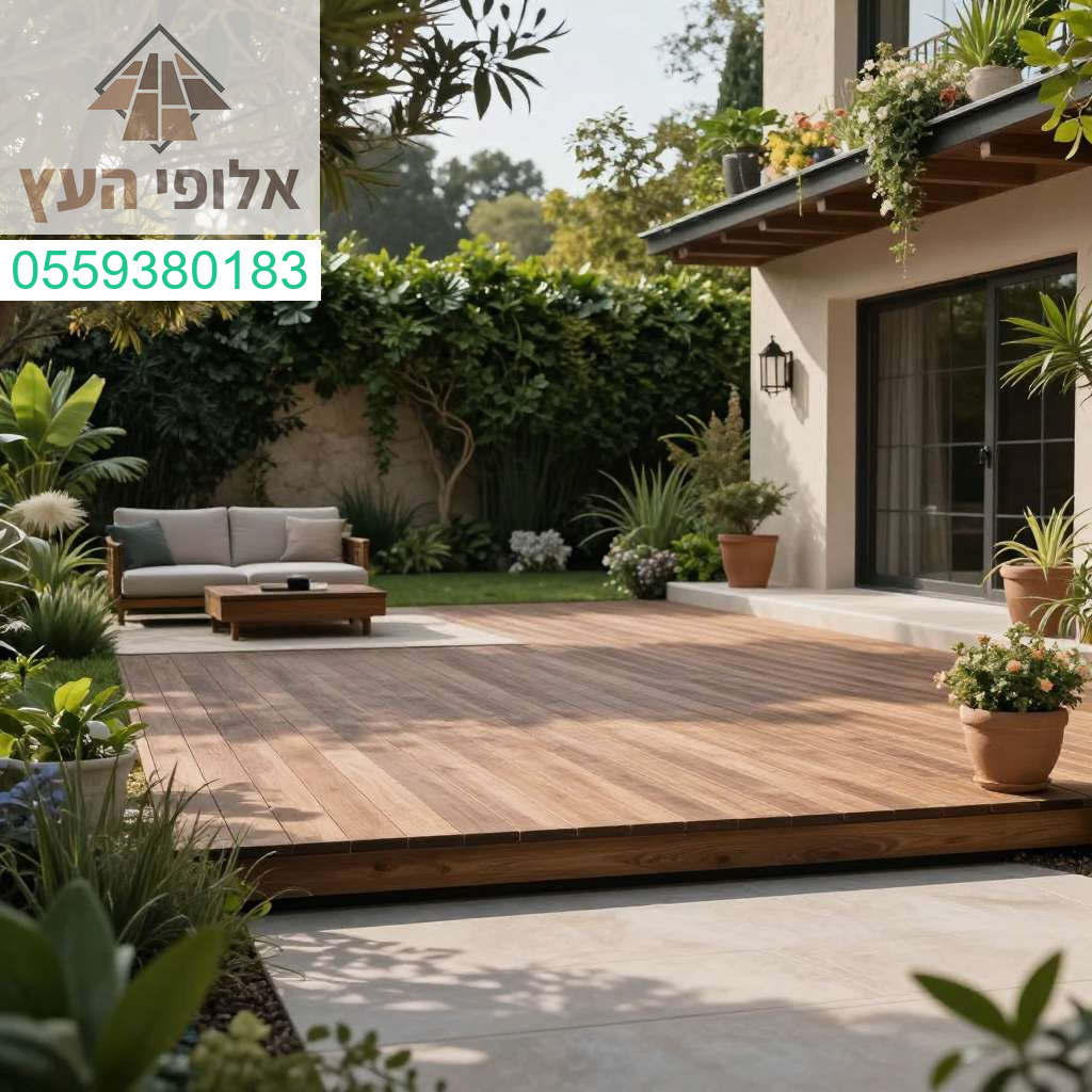 דק סינטטי פרימיום בגן יבנה המעניק לגינה מראה יוקרתי ועמידות בלתי מתפשרת לאורך שנים