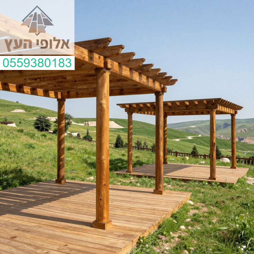 פרגולות ודקי עץ יוקרתיים בקצרין למראה מושלם ומקצועי מאת אלופי העץ
