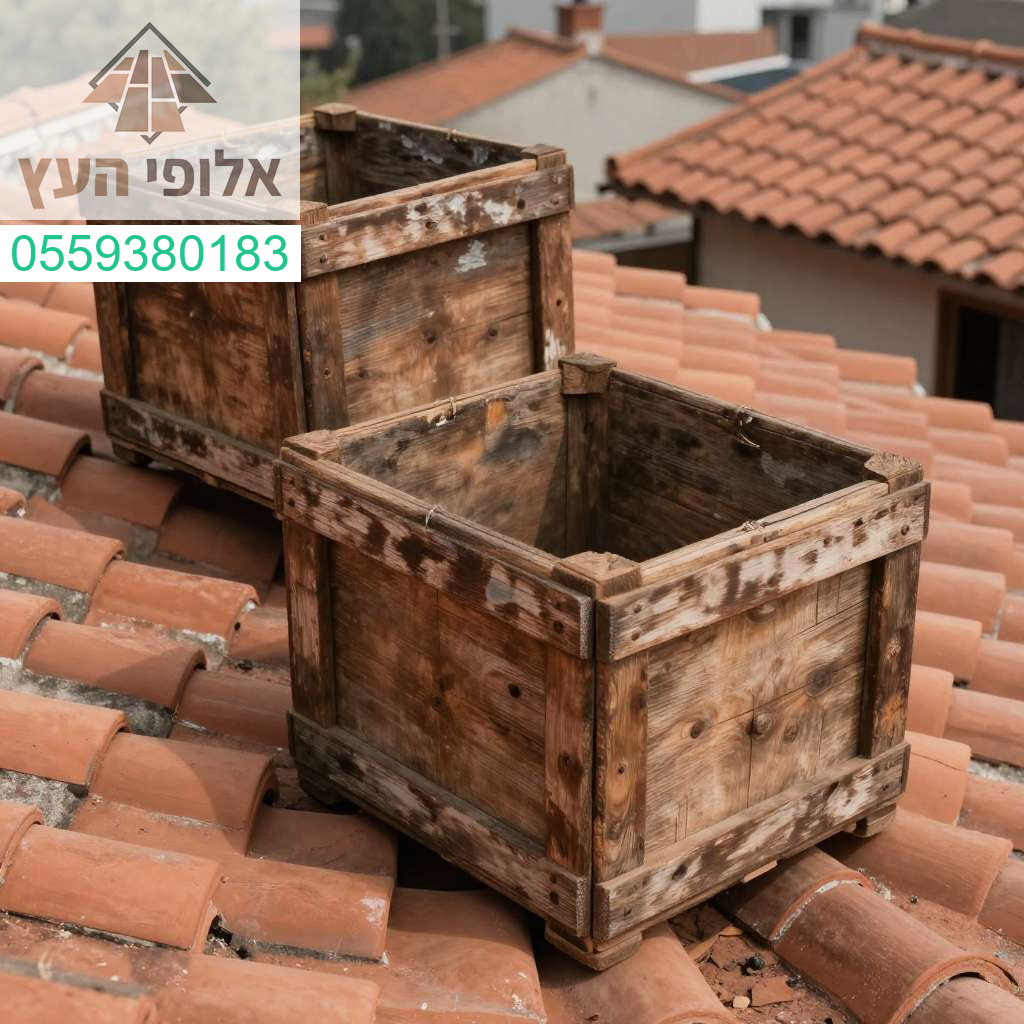 שירות מקצועי ומדויק להסרת ארגזי עץ מגגות רעפים לתוצאה נקייה ומושלמת