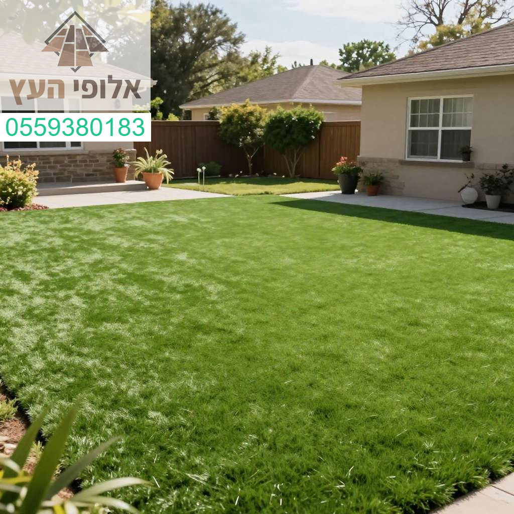 דשא סינטטי איכותי ומרהיב בכפר סבא למראה ירוק ומושלם לאורך כל השנה אצל אלופי העץ