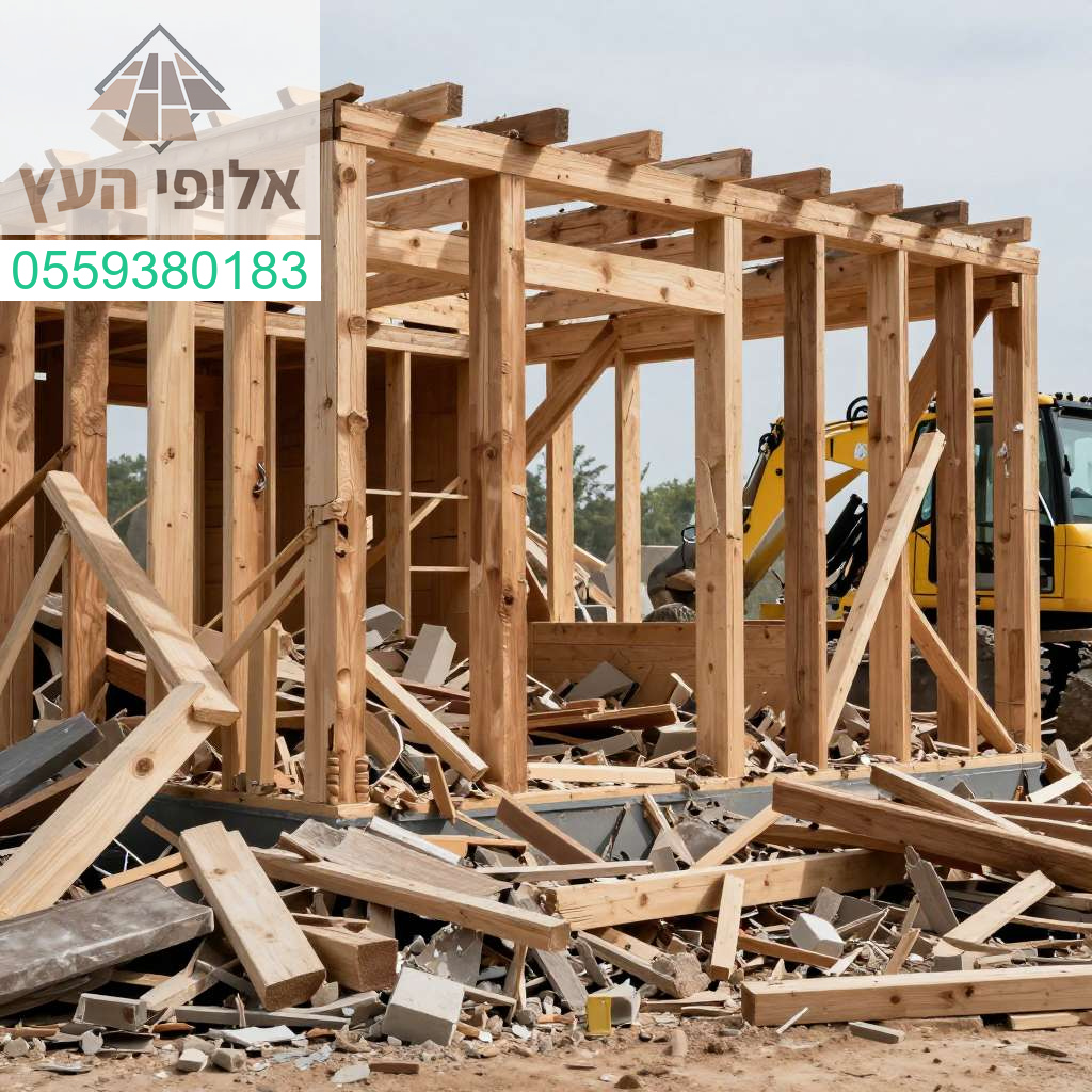 מומחים בפירוק ופינוי מקצועי של מבני עץ וקונסטרוקציות מורכבות ברמה הגבוהה ביותר