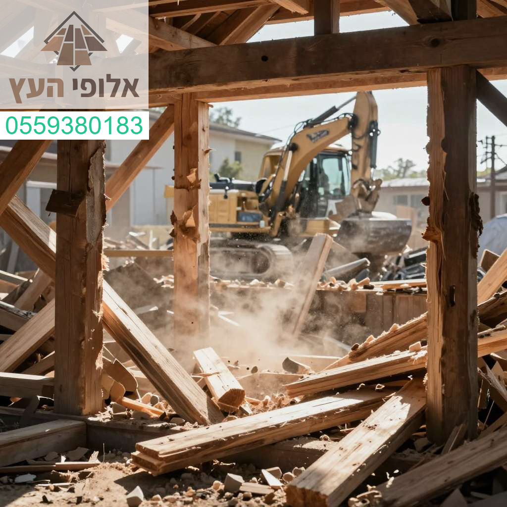 מומחיות ללא פשרות בפירוק ומבני עץ ופינוי קונסטרוקציות בצורה מקצועית ויסודית